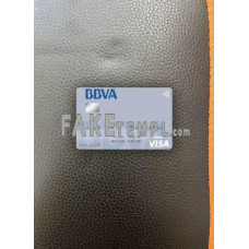 Paraguay Banco BBVA Bank fake Visa debit card photolook template PSD, scan and photo-realistic look