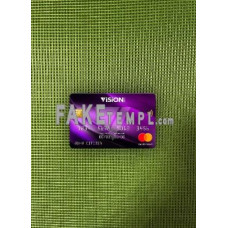 Paraguay Vision Banco bank fake Mastercard photolook template PSD, scan and photo-realistic look