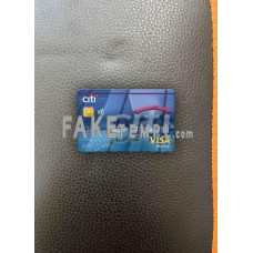 Peru Citibank fake Visa electron photolook template PSD, scan and photo-realistic look