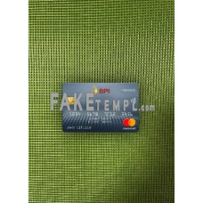 Philippines Bank of the Philippine Islands fake Mastercard platinium photolook template PSD, scan and photo-realistic look