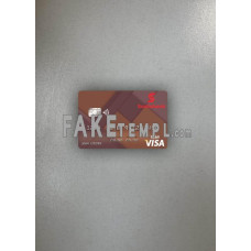 Saint Lucia Scotiabank fake Visa debit card photolook template PSD, scan and photo-realistic look