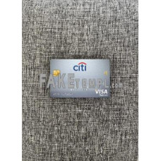 Sweden Citibank fake Visa platinium photolook template PSD, scan and photo-realistic look