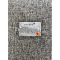 Switzerland Credit Suisse bank fake Mastercard photolook template PSD, scan and photo-realistic look