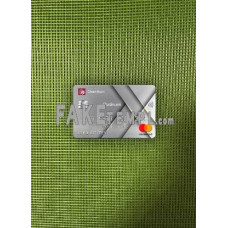 Syria Cham Bank fake Mastercard platinium photolook template PSD, scan and photo-realistic look