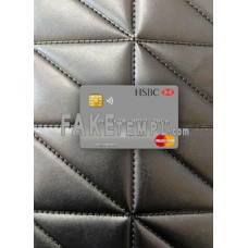 Turkey HSBC Bank fake Mastercard photolook template PSD, scan and photo-realistic look