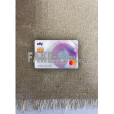 USA Ally bank fake Mastercard photolook template PSD, scan and photo-realistic look