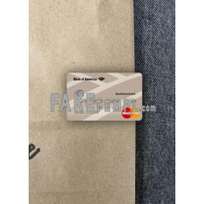 USA Bank of America bank fake Mastercard photolook template PSD, scan and photo-realistic look