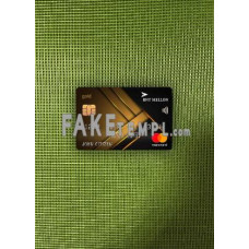 USA Bank of New York Mellon gold fake Mastercard photolook template PSD, scan and photo-realistic look