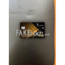 USA Bank of New York Mellon fake Visa gold photolook template PSD, scan and photo-realistic look