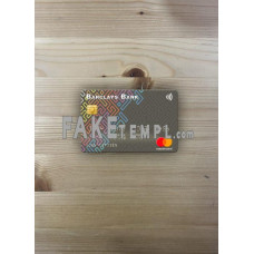 USA Barclays Bank fake Mastercard photolook template PSD, scan and photo-realistic look