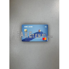 USA CIBC Bank fake Mastercard photolook template PSD, scan and photo-realistic look