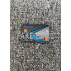 USA California BlueVine bank fake Mastercard photolook template PSD, scan and photo-realistic look