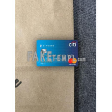 USA Citibank fake Mastercard photolook template PSD, scan and photo-realistic look