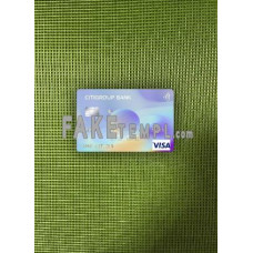 USA Citizens bank fake amex blue business plus card photolook template PSD, scan and photo-realistic look