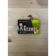 USA Citizens bank fake Mastercard photolook template PSD, scan and photo-realistic look