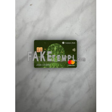 USA Commerce bank fake Mastercard photolook template PSD, scan and photo-realistic look