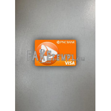 USA PNC bank fake Visa debit card photolook template PSD, scan and photo-realistic look