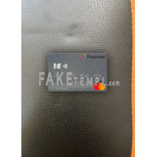 USA Payoneer fake Mastercard photolook template PSD, scan and photo-realistic look