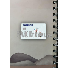 USA Popular, Inc. Bank fake Visa card photolook template PSD, scan and photo-realistic look