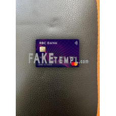 USA RBC Bank fake Mastercard photolook template PSD, scan and photo-realistic look