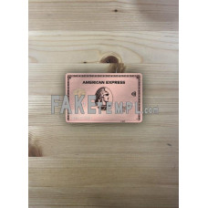 USA University of Southern Indiana bank fake AMEX rose gold metal card photolook template PSD, scan and photo-realistic look