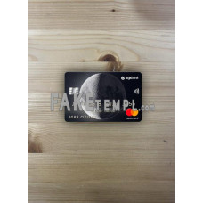 Ukraine OTP bank Ukraine fake Mastercard photolook template PSD, scan and photo-realistic look