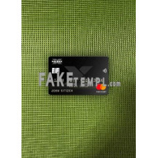 United Kingdom Halifax bank fake Mastercard photolook template PSD, scan and photo-realistic look