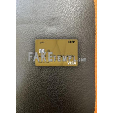 United Kingdom LHV bank fake Visa gold photolook template PSD, scan and photo-realistic look