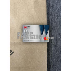 United Kingdom Metro Bank fake Mastercard photolook template PSD, scan and photo-realistic look