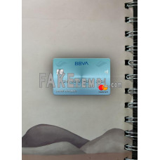 Venezuela BBVA bank fake Mastercard photolook template PSD, scan and photo-realistic look