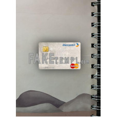 Venezuela Banco Mercantil fake Mastercard photolook template PSD, scan and photo-realistic look