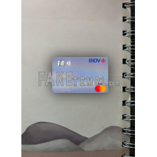 Vietnam BIDV fake Mastercard photolook template PSD, scan and photo-realistic look