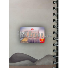 Vietnam Techcombank fake Mastercard photolook template PSD, scan and photo-realistic look