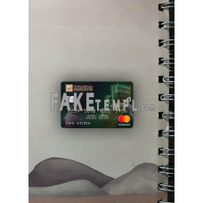 Yemen International bank fake Mastercard photolook template PSD, scan and photo-realistic look