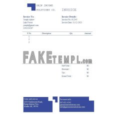 Accountancy Firm fake Invoice Word and PDF template