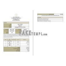 Blank Work From Home fake Invoice Word and PDF template