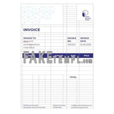 Business Advisor fake Invoice Word and PDF template