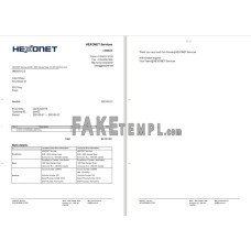 Canada Hexonet Services fake Invoice Word and PDF template