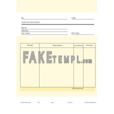 Editable Commercial Sales fake Invoice Word and PDF template