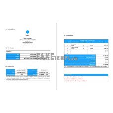 Free Blank Freelance fake Invoice Word and PDF template