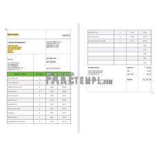 General tax calculation fake Invoice Word and PDF template