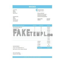 Handyman fake Invoice Word and PDF template