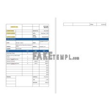 IT Support fake Invoice Word and PDF template