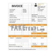 Labour fake Invoice Word and PDF template