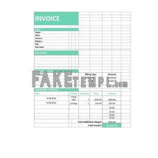 Legal Service fake Invoice Word and PDF template