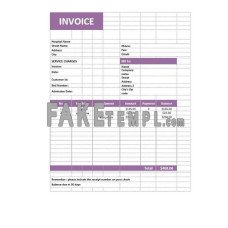 Medical Service fake Invoice Word and PDF template