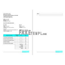 Real Estate Consulting fake Invoice Word and PDF template