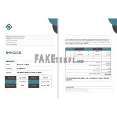 Self-Employed fake Invoice Word and PDF template