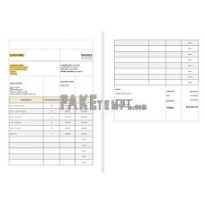 Service Tax Calculation fake Invoice Word and PDF template