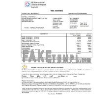 Singapore KK Women’s and Children’s Hospital tax fake Invoice Word and PDF template